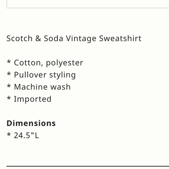 Anthropologie x Scotch & Soda Vintage Sweatshirt Size Large NWT - Picture 4 of 13
